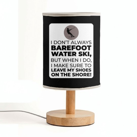 Barefoot Water Skiing Extreme Sports Barefooting Fabric Lamps