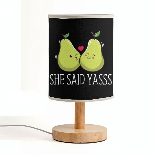 She Said Yasss Fiance Groom Boyfriend Girlfriend Fabric Lamps
