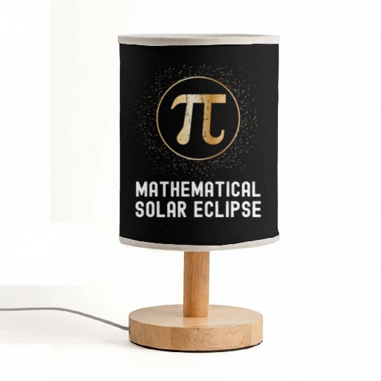 Solar Eclipse Teacher 2024 for Math Teachers Fabric Lamps
