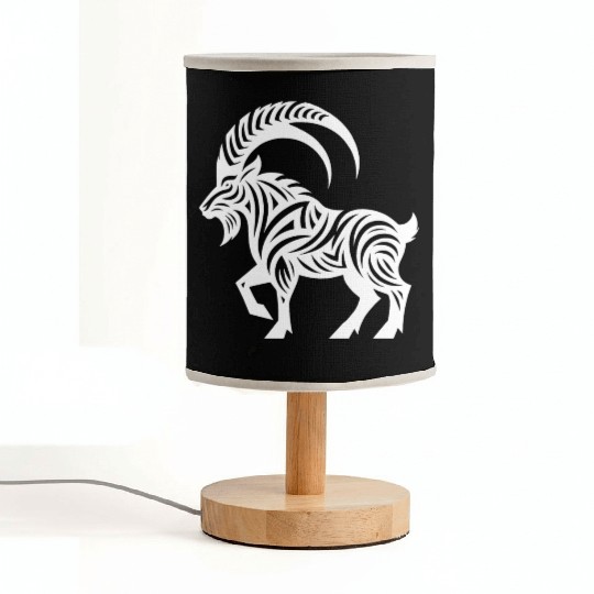Capricorn Tattoo Style Fabric Lamps