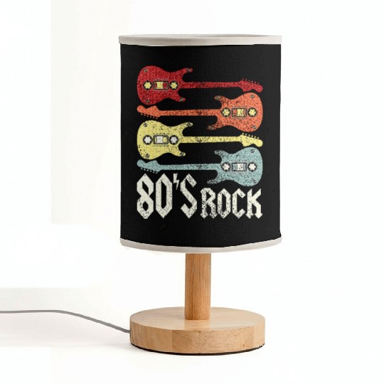 80s Rock Band Guitar Cassette Tape 1980s Fabric Lamps