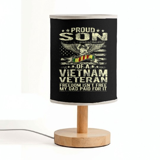Freedom Isn't Free Proud Son Of A Vietnam Fabric Lamps