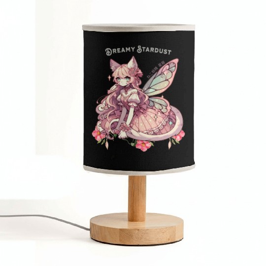 Enchanted Dreamy Stardust-A Cat Fairycore Fantasy Fabric Lamps