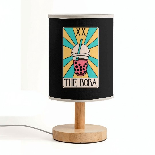 Boba Tarot Card - Bubble Tea Fabric Lamps