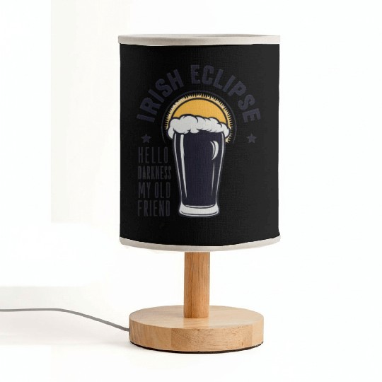 Irish Solar Eclipse - Hello Darkness My Old Friend Fabric Lamps