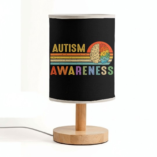 World Autism Awareness Neurodiversity Autistic Fabric Lamps