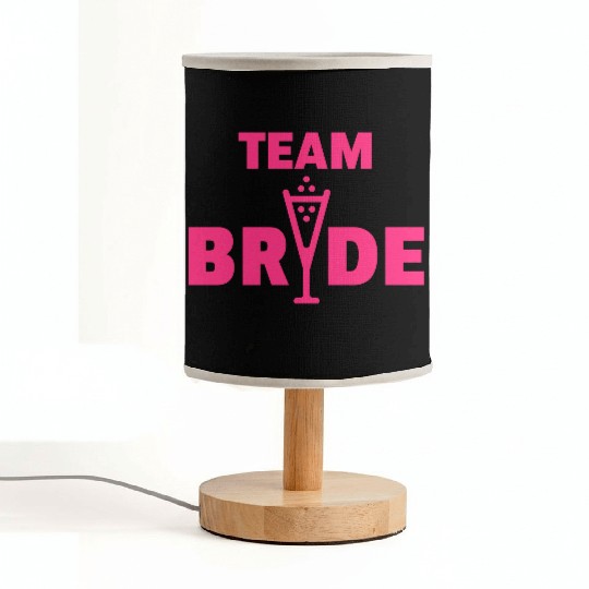 Team Bride Bubbly (Hen Night Bachelorette Party P) Fabric Lamps