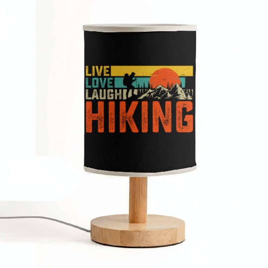 Live love laugh hiking Fabric Lamps