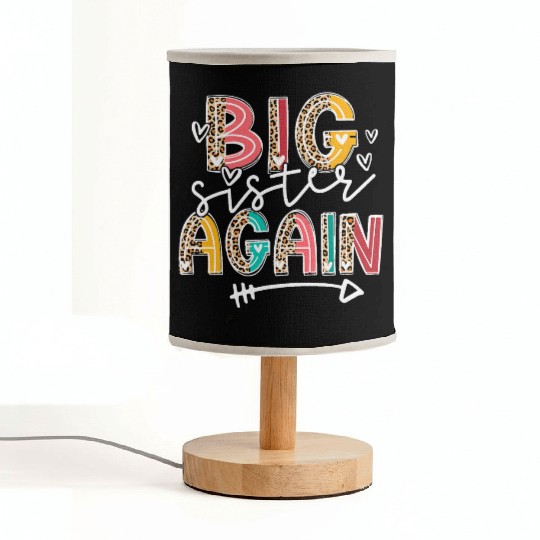 Big Sister Again Soon To Be Sis Announcement Fabric Lamps