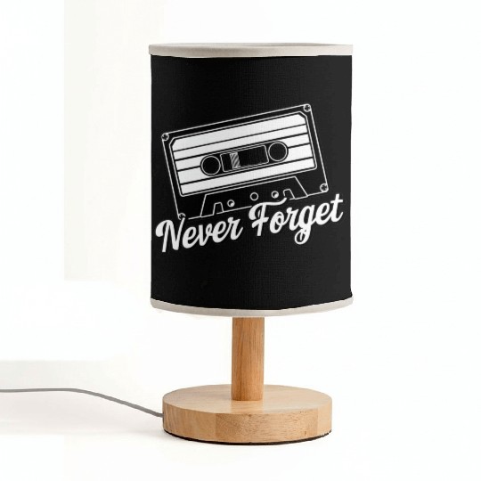 a cassette tape never forget 2 Fabric Lamps