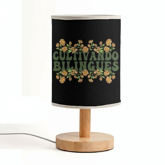 Cultivando Bilingües Spanish Teacher Fabric Lamps