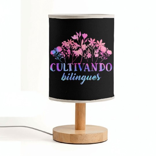 Cultivando Bilingües Spanish Teacher Fabric Lamps
