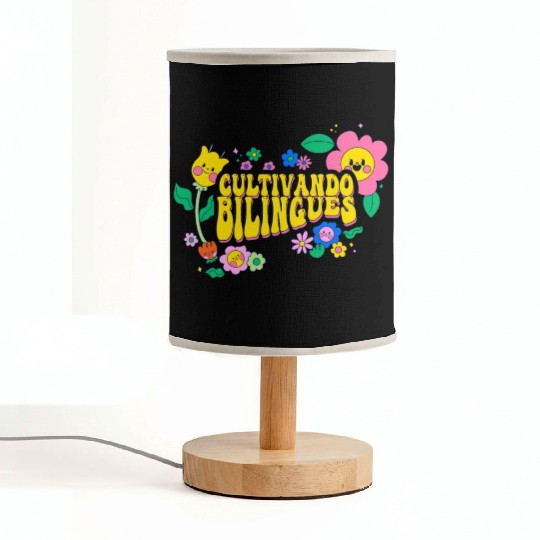 Cultivando Bilingües Spanish Teacher Fabric Lamps