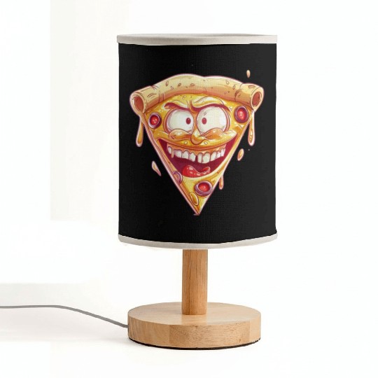 Cheesy Grinning Slice Captures Joy Fabric Lamps