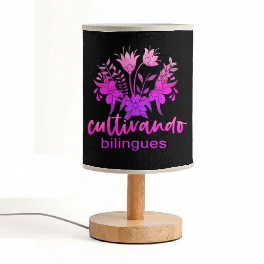 Cultivando Bilingües Spanish Teacher Fabric Lamps