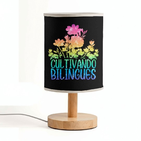 Cultivando Bilingües Spanish Teacher Fabric Lamps