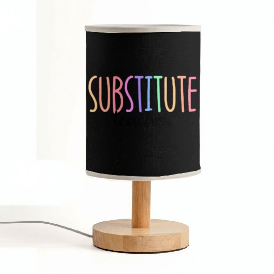 Substitute Teacher Back To School Sub Teacher Fabric Lamps