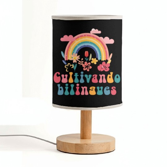 Cultivando Bilingües Spanish Teacher Fabric Lamps