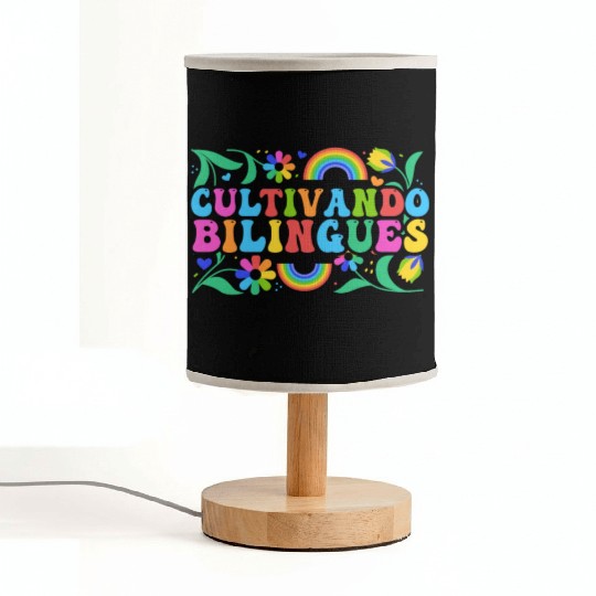 Cultivando Bilingües Spanish Teacher Fabric Lamps