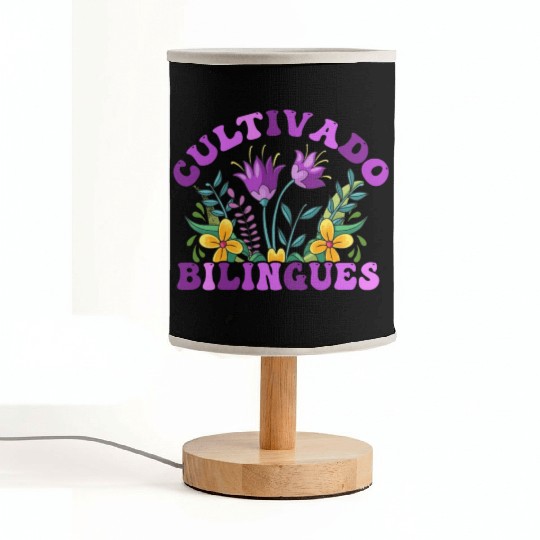 Cultivando Bilingües Spanish Teacher Fabric Lamps