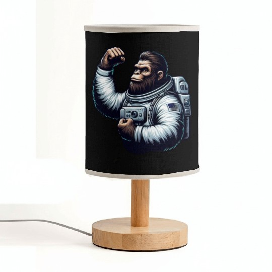 Astronaut Monkey Chimpanzee Gorilla Fabric Lamps