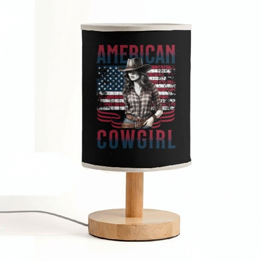 American Cowgirl Fabric Lamps
