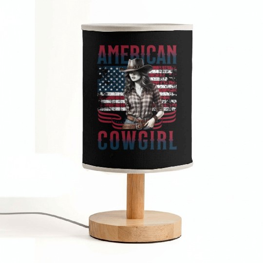 American Cowgirl Fabric Lamps