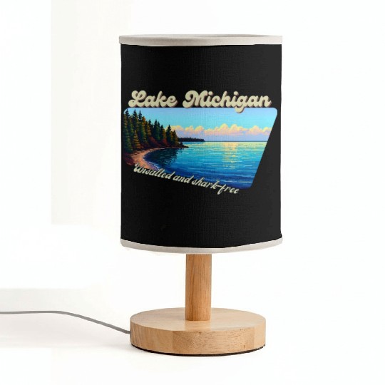 Lake Michigan Unsalted and shark-free Fabric Lamps