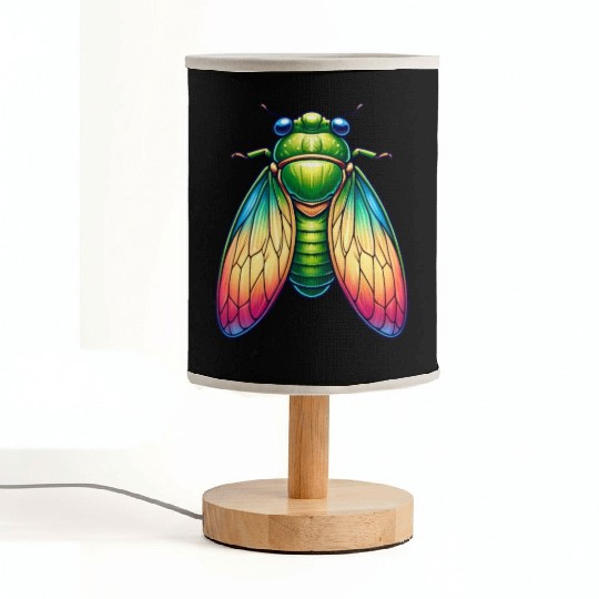 Colorful Cicada Fabric Lamps
