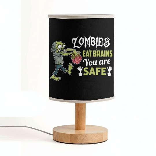 Halloween Zombies Eat Brain Fabric Lamps