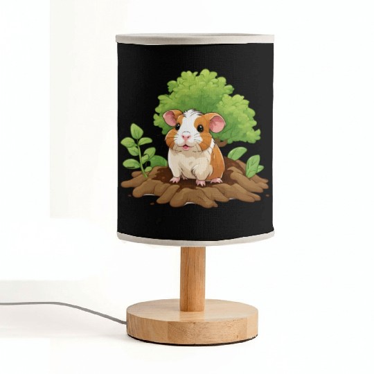 Earth Day Guinea Pig: Vibrant Eco-Friendly Design Fabric Lamps