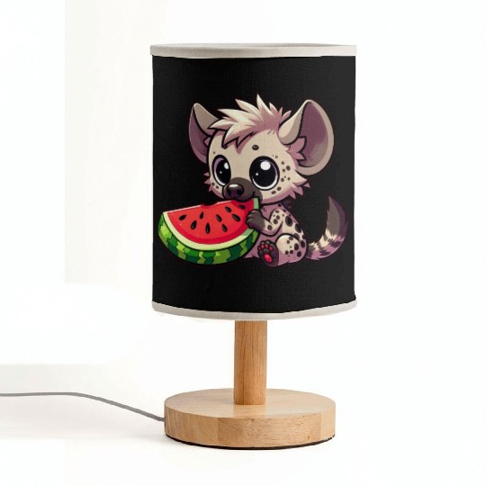 Hyena with Watermelon Summer Fruit Fabric Lamps