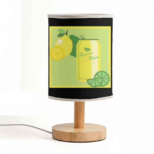 Lemon Lime Soda Fabric Lamps