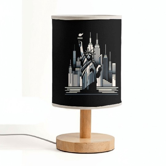 Statue of Liberty Embrace Fabric Lamps