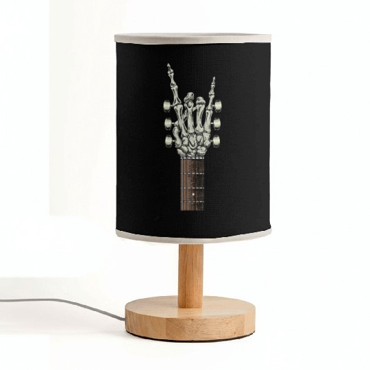 Rock On Skeleton Hand Guitar Rock Roll Rock Band Fabric Lamps