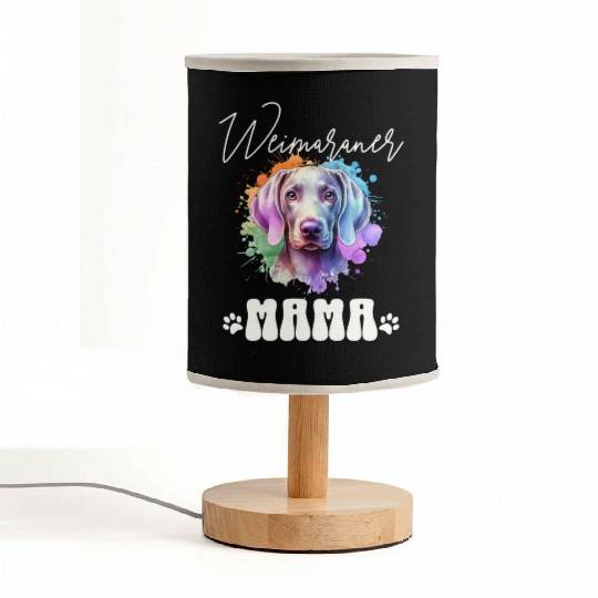 Weimaraner Mama Fabric Lamps