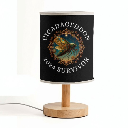 Cicadageddon Invasion Tour 2024 Funny Cicada Event Fabric Lamps