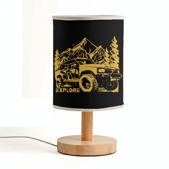 Jeep Car and Nature Mount Fabric Lamps