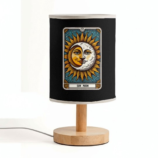 Tarot Card Sun Moon Fabric Lamps