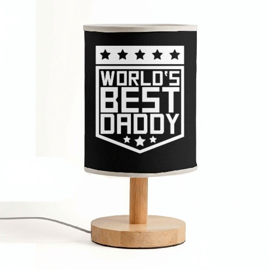 The Best Dad Ever Coolest Daddy in the World Love Fabric Lamps
