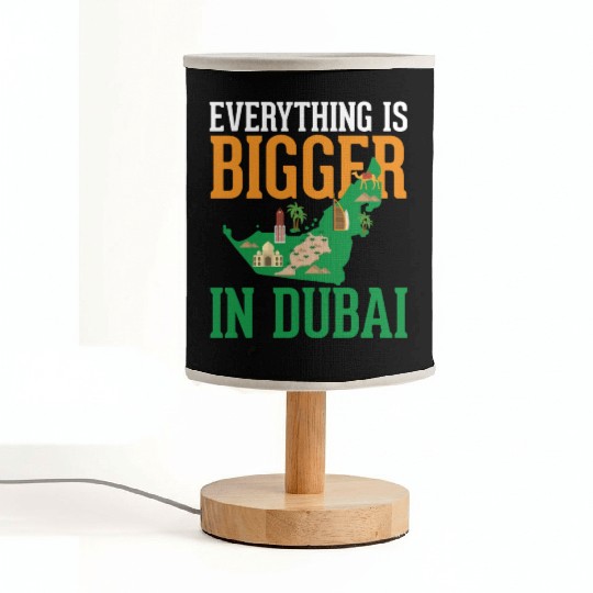 Dubai Map: The City of Dreams Fabric Lamps