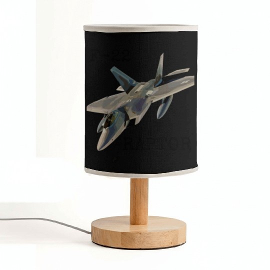 Air Force F-22 Raptor Fighter Jet Military Pilot Fabric Lamps