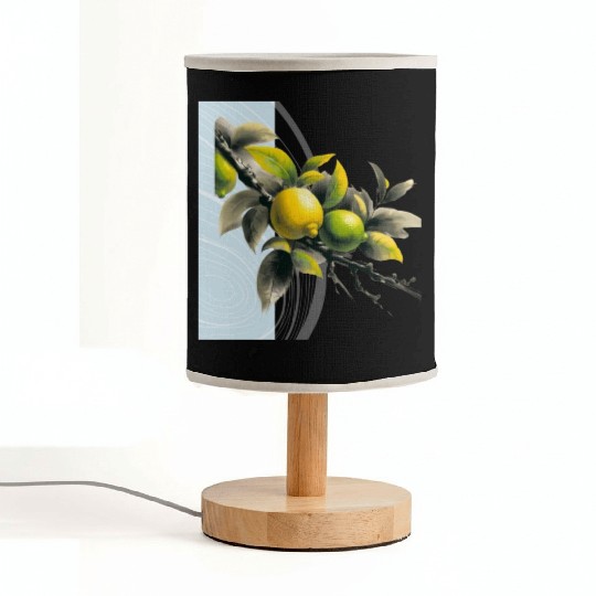 Green and yellow lemon Fabric Lamps