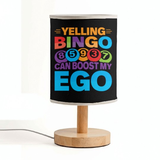 Funny Bingo Caller Fabric Lamps