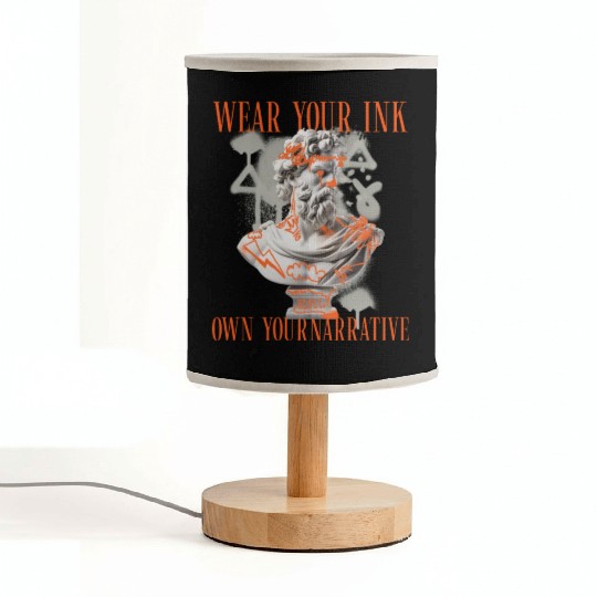Wear Your Ink, Own Your Narrative Fabric Lamps