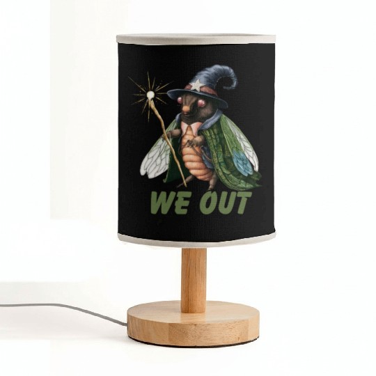 Funny Cicada We Out Cute Cicada Brood Emergence Fabric Lamps