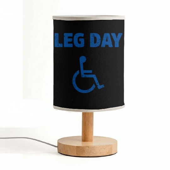 Leg Day Funny Handicap Workout and Gym Fabric Lamps