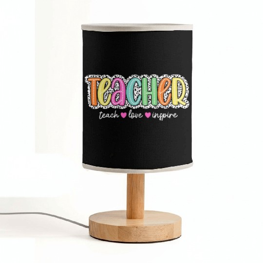 Teacher Dalmatian Fabric Lamps