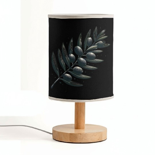 An olive Branch Fabric Lamps