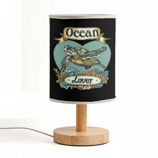 Ocean Lover Sea Turtle Fabric Lamps